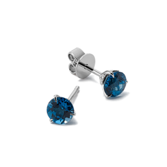 5mm Topaz Studs in Sterling Silver