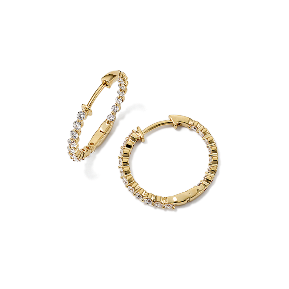 Lucia Inside-Out 1 tcw Lab-Grown Diamond Hoops