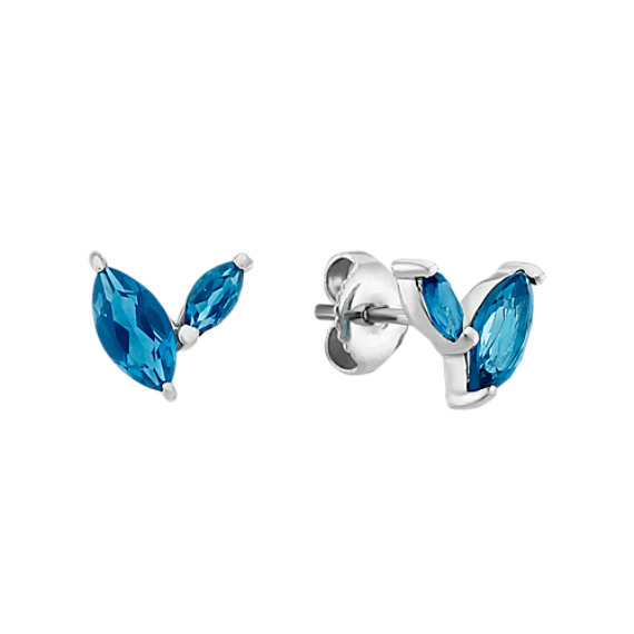 Marquise London Blue Topaz Earrings