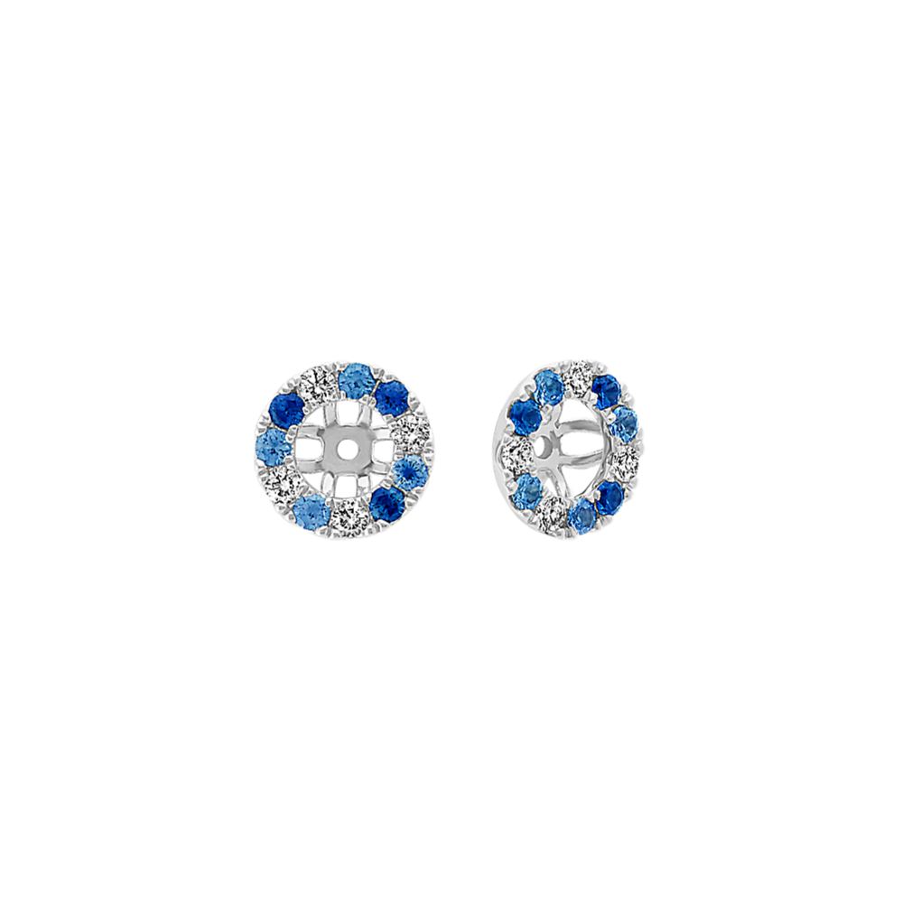 Multi-Colored Blue Sapphire and Diamond Earring Jackets