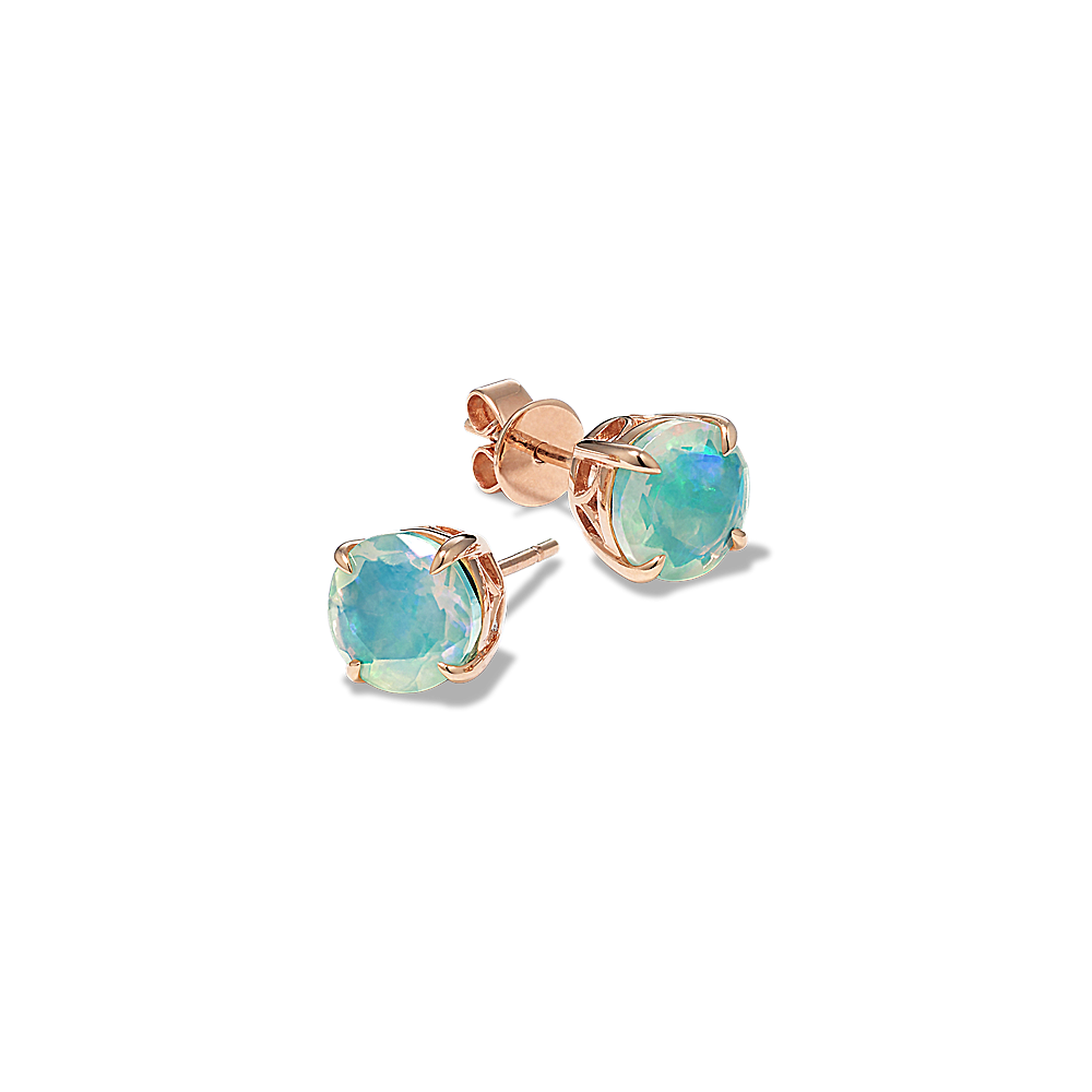 Opal Earrings in 14K Rose Gold