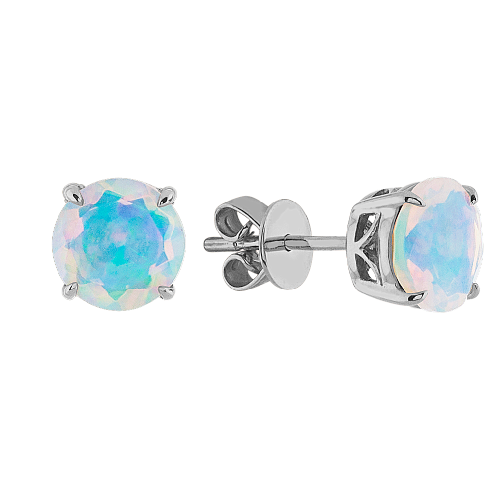 Mariana Opal 14K White Gold Studs