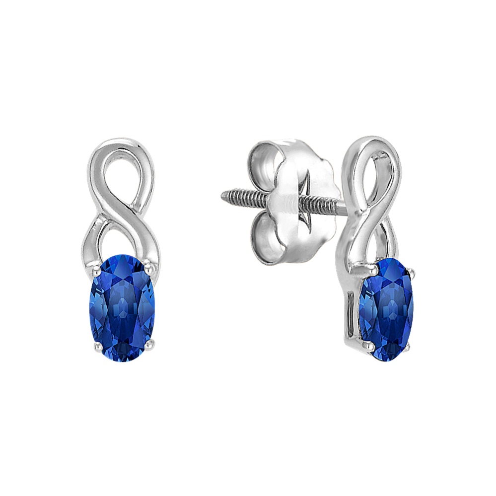 Oval Sapphire Earrings