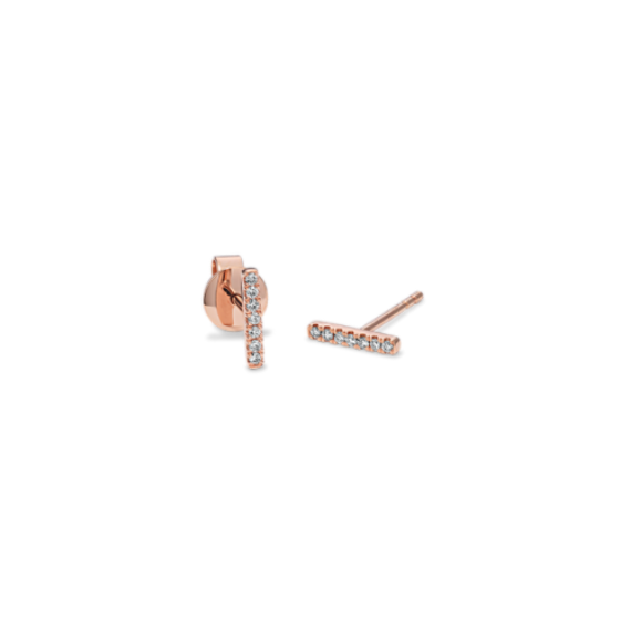 Diamond Pave Bar Earrings