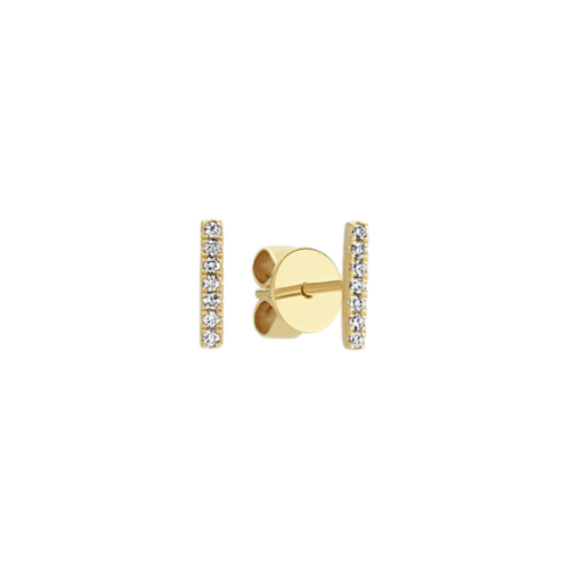 Diamond Bar Earrings