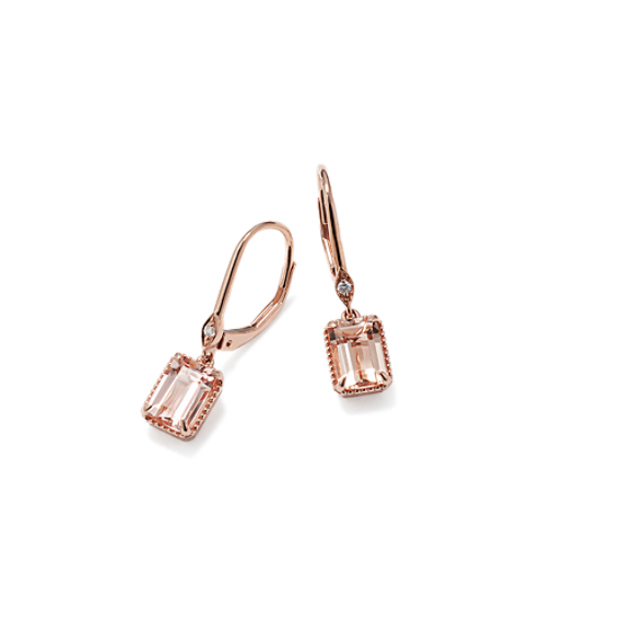 Sahara Morganite & Diamond Earrings