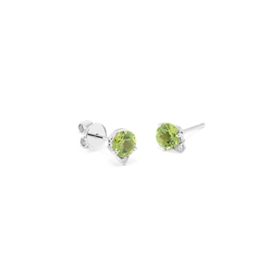 Bondi Peridot & Diamond Studs