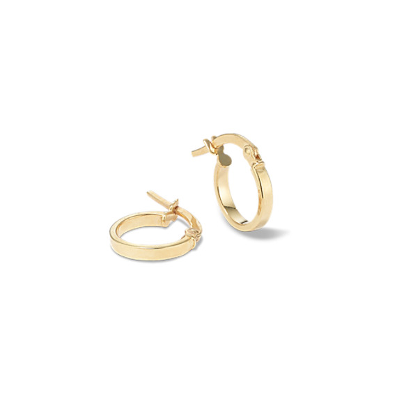 Liri Hoop Earrings in 14k Yellow Gold