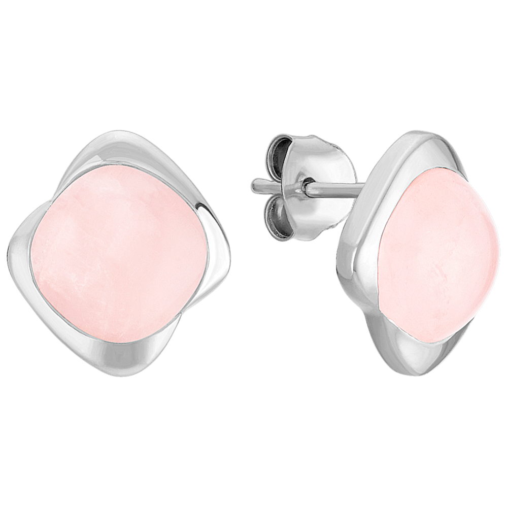 PinkQuartz and Sterling Silver Earrings