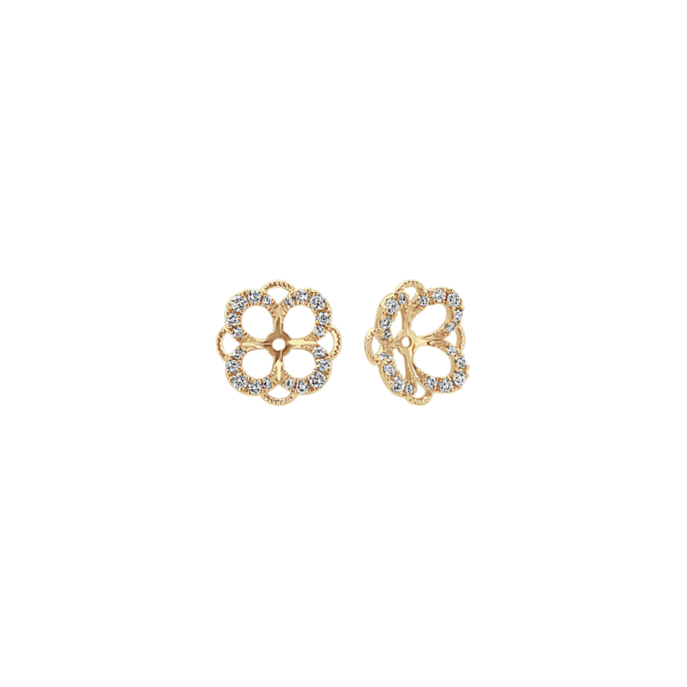 Primrose Diamond Earring Jackets in 14k Yellow Gold