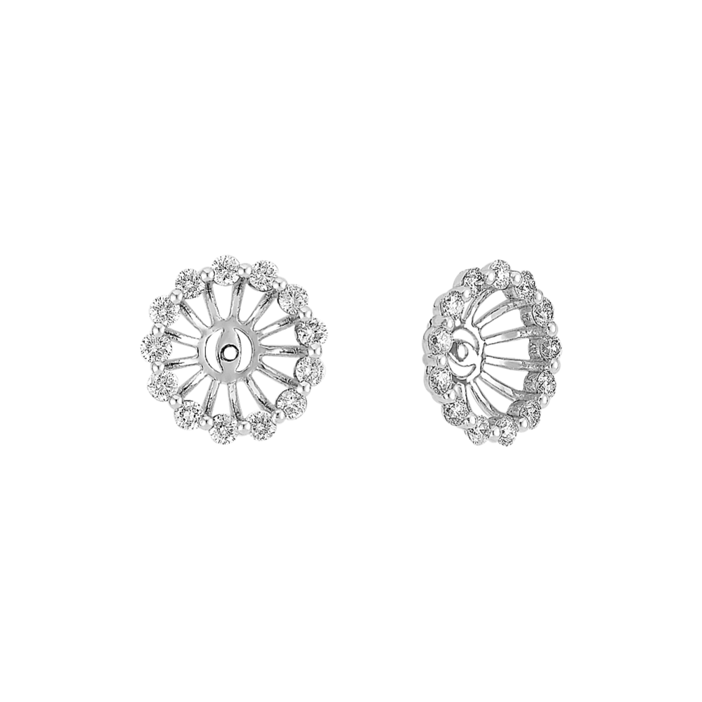 Round Diamond Basket Earring Jackets