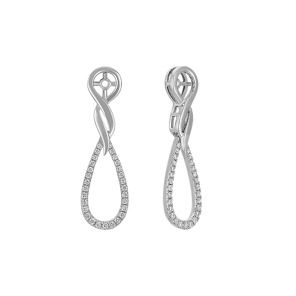 Round Diamond Dangle Earring Jackets Shane Co.