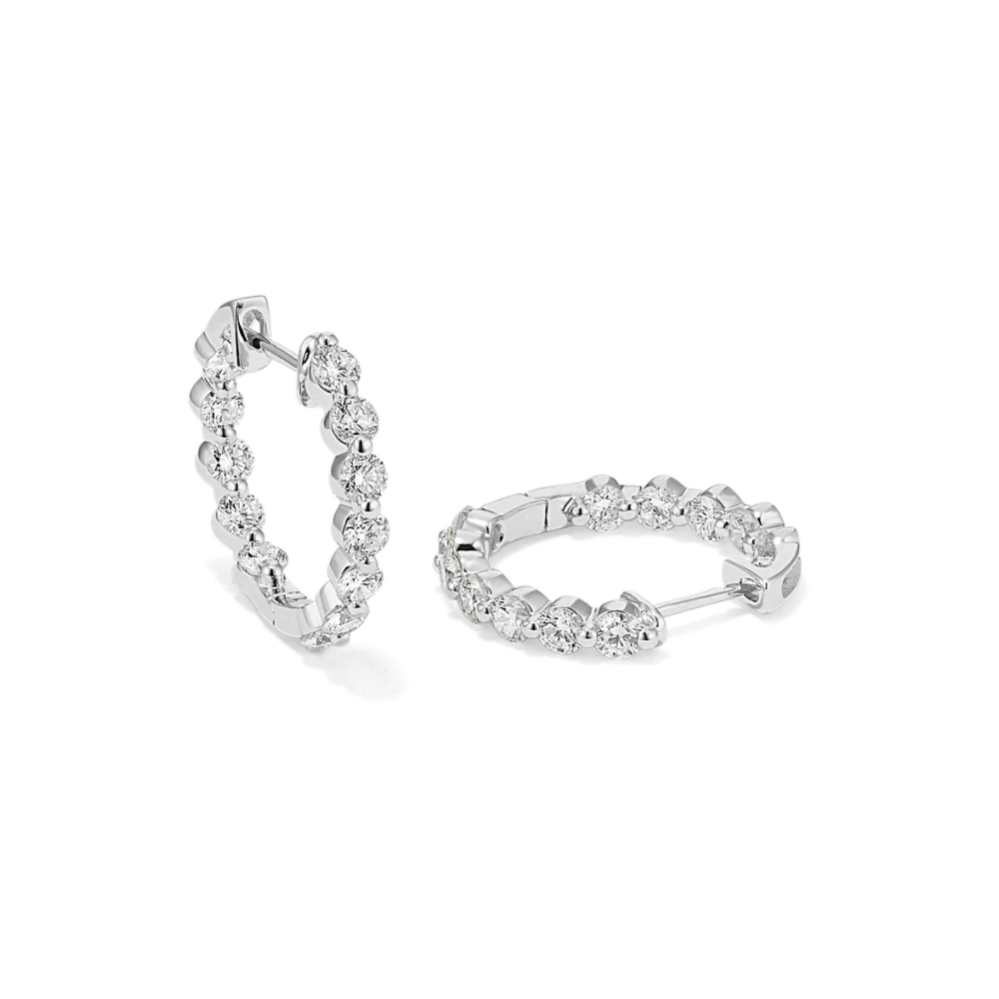 Terra Inside-Out 2 tcw Diamond Hoops