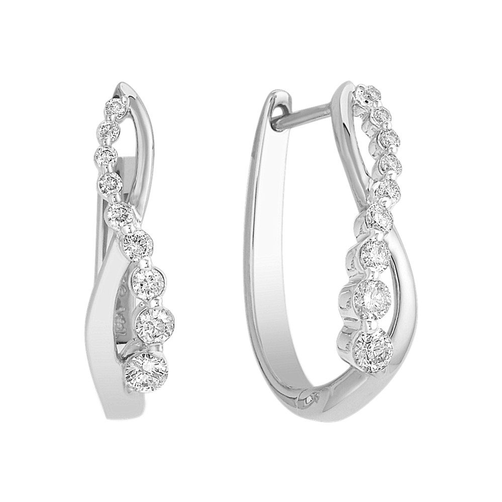 Round Diamond Journey Earrings