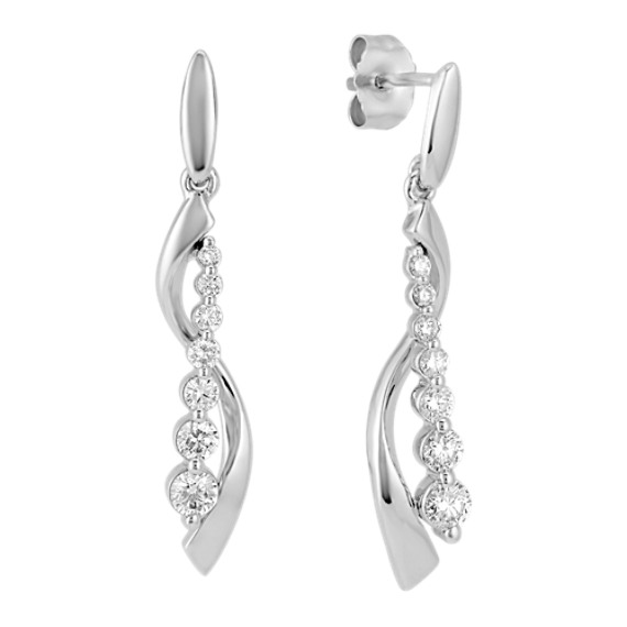 diamond journey earrings