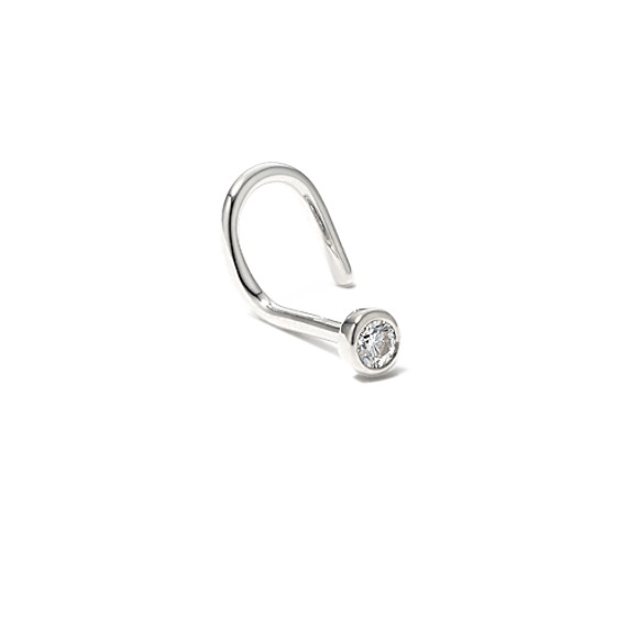 Round Diamond Nose Ring | Shane Co.