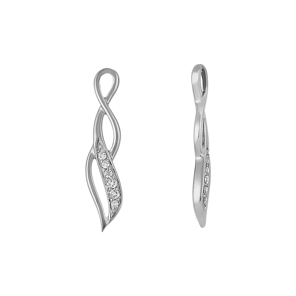 Round Diamond Swirl Dangle Earring Jackets