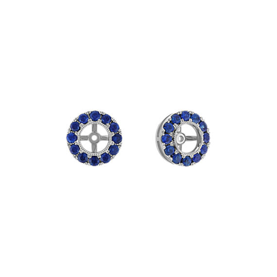 Round Traditional Blue Shire Earring Jackets Shane Co Round Traditional Blue Shire Earring Jackets