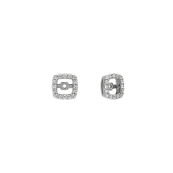 diamond earring jackets square