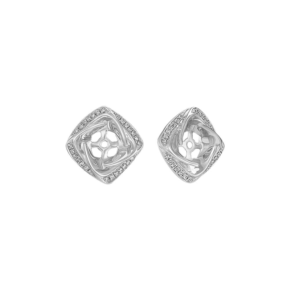 Square Round Diamond Earring Jackets