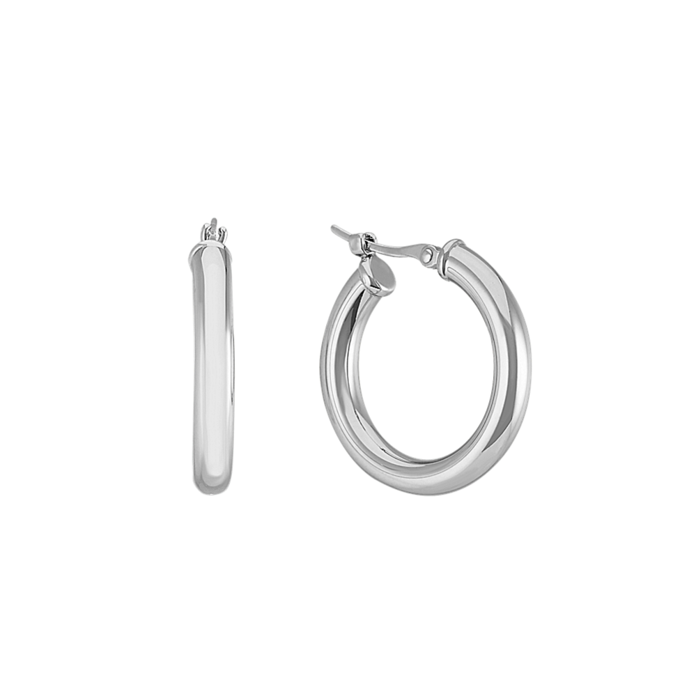 Sterling Silver .5 Inch Hoop Earrings