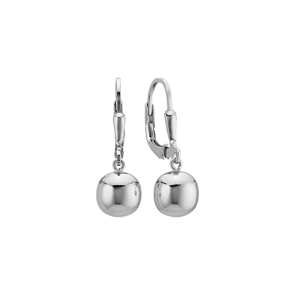 Sterling Silver Dangle Sphere Earrings
