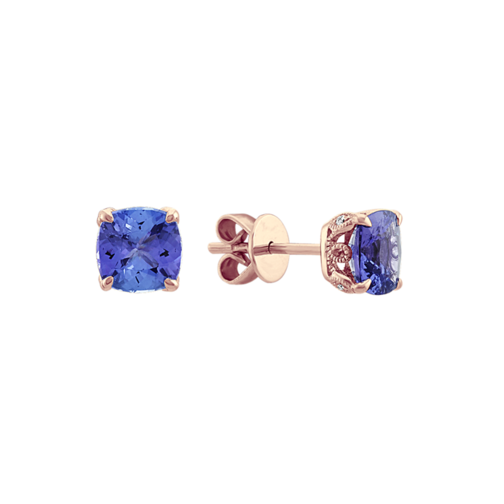 Tierney Tanzanite & Diamond Studs
