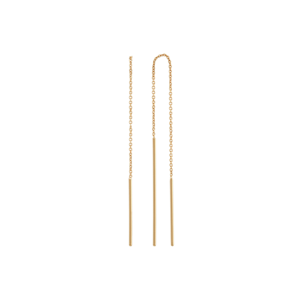 14 karat gold on sale threader earrings