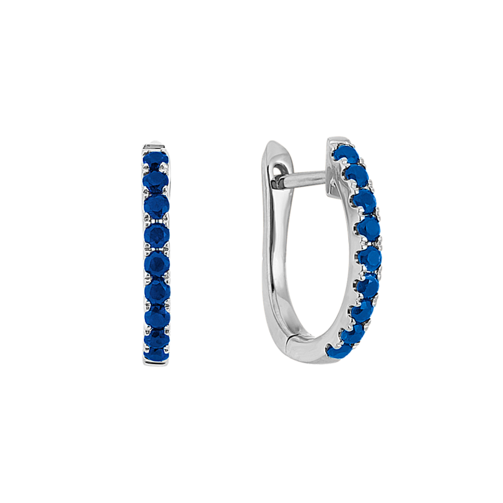 Sapphire Huggie Hoops
