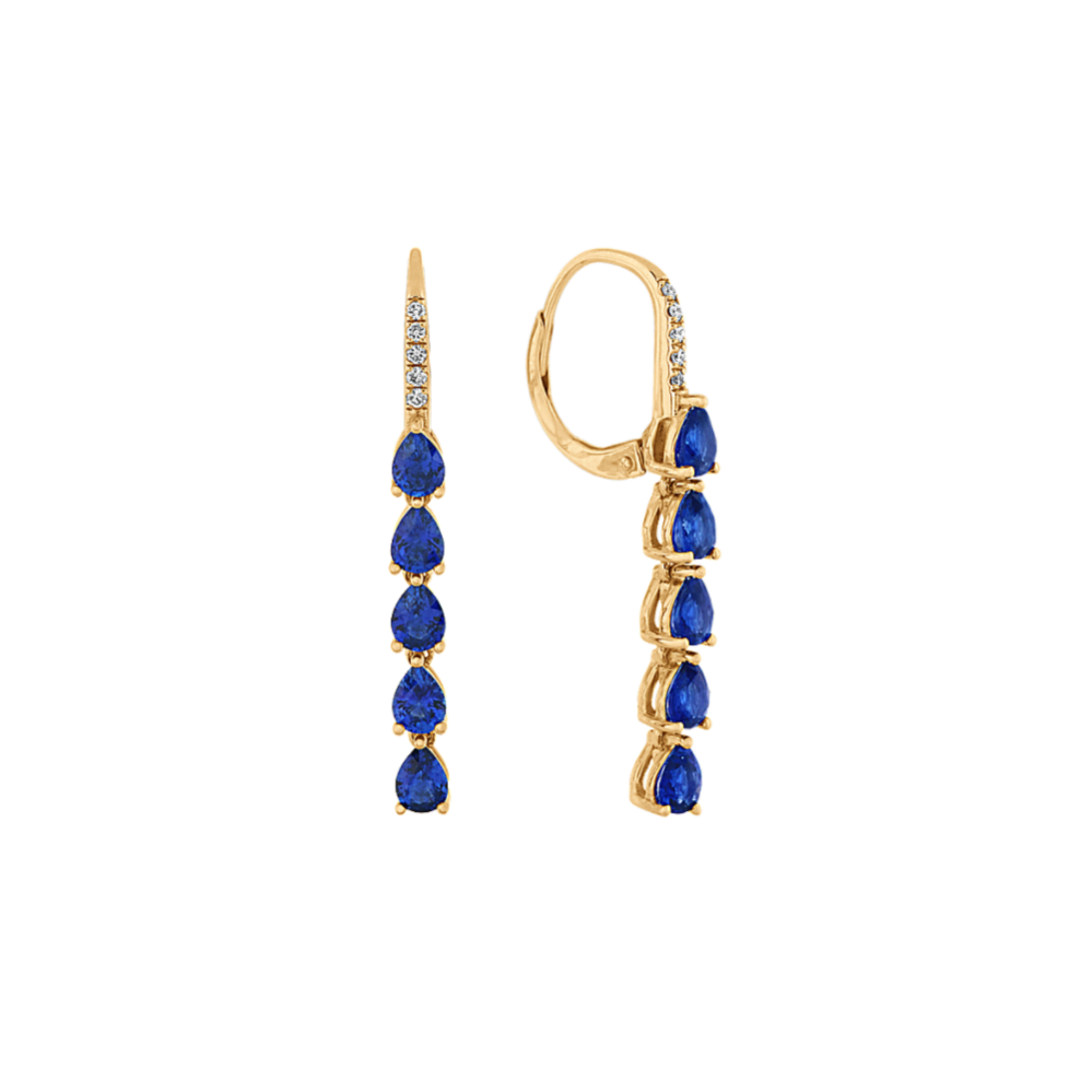 Rain-or-Shine Sapphire & Diamond Earrings
