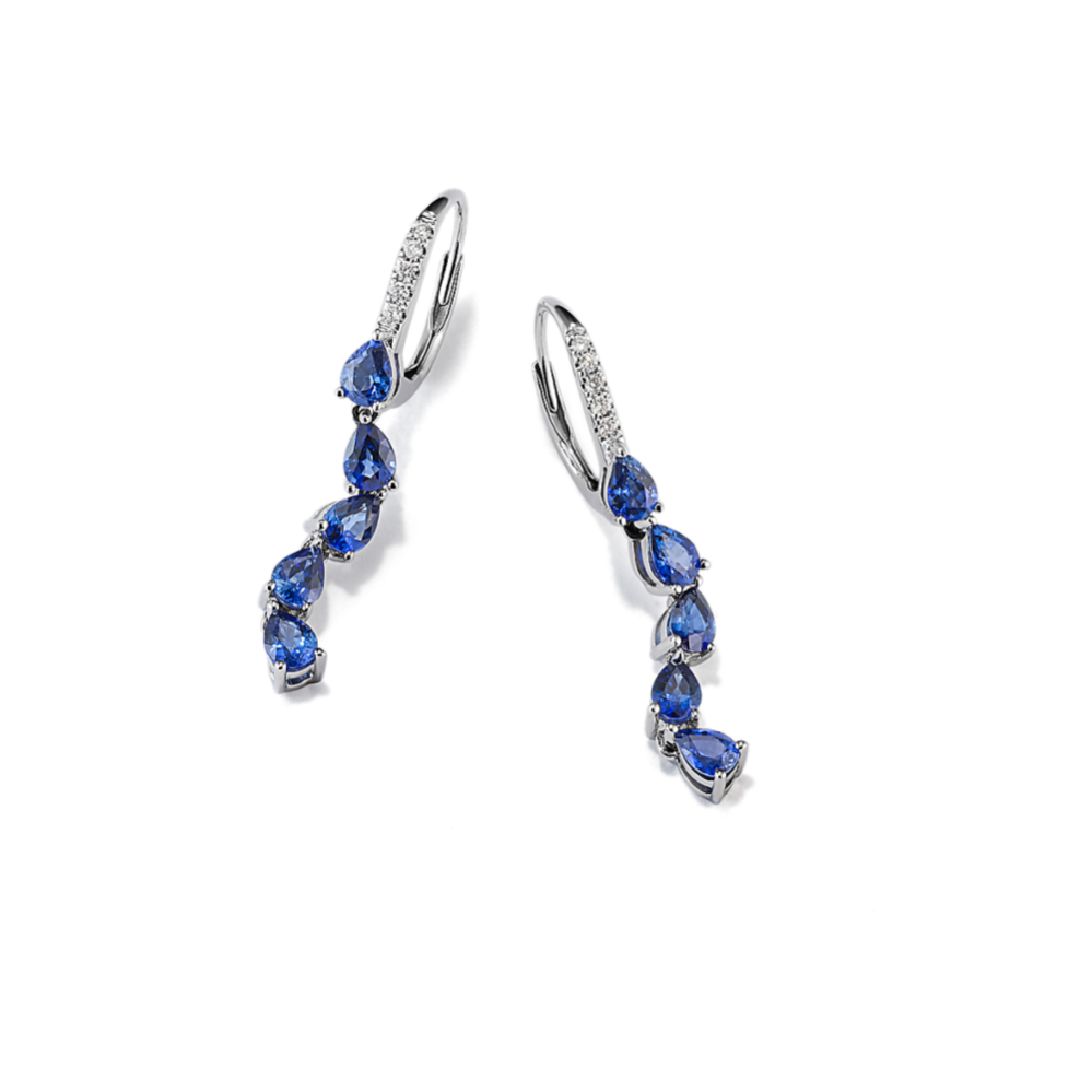 Rain-or-Shine Sapphire & Diamond Earrings
