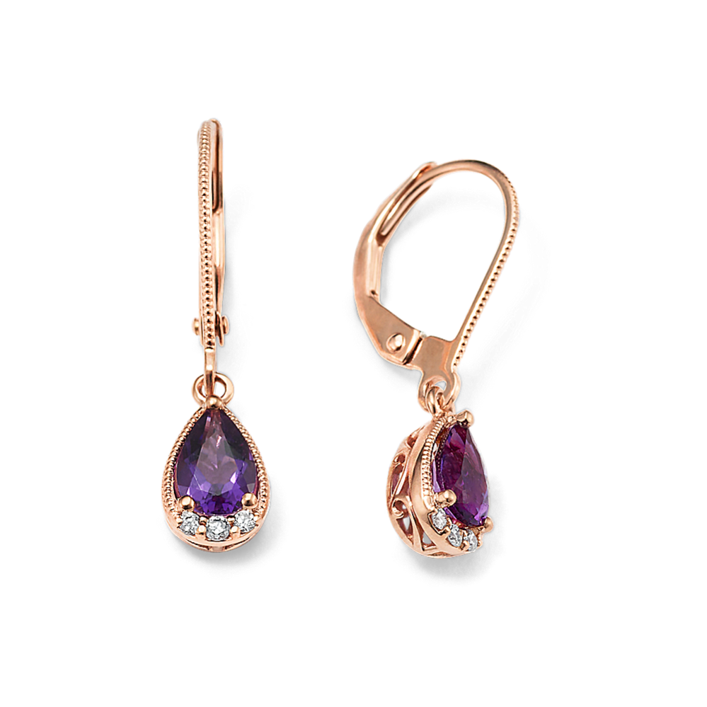 Sloane Amethyst & Diamond Earrings