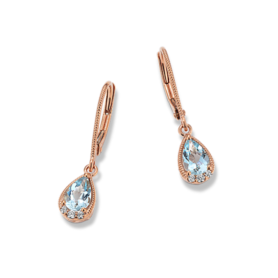Sloane Aquamarine & Diamond Earrings