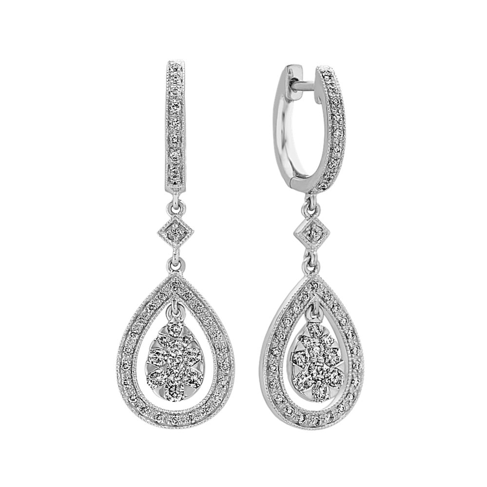 Vintage Diamond Dangle Earrings