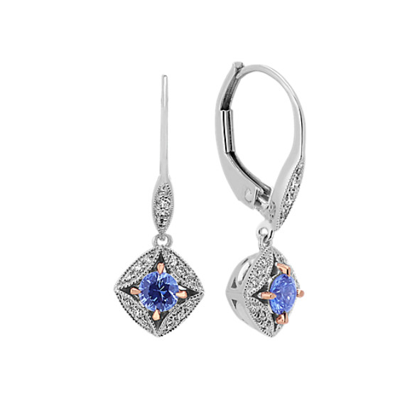 Vintage Shire And Diamond Dangle Earrings 18 In Shane Co Vintage Shire And Diamond Dangle Earrings 18 In