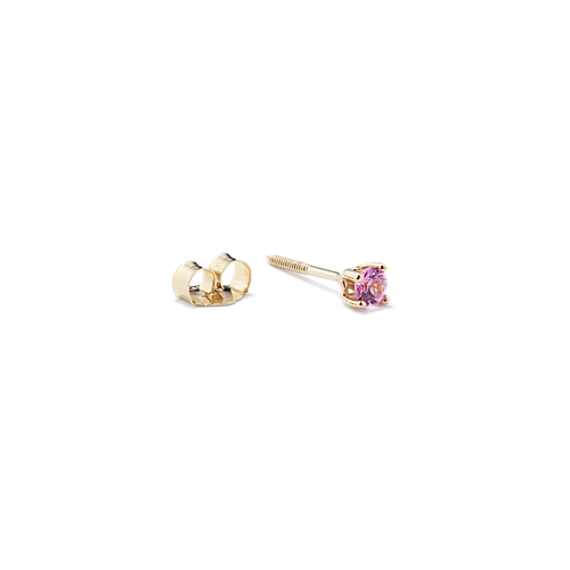 3mm Pink Sapphire Single Stud