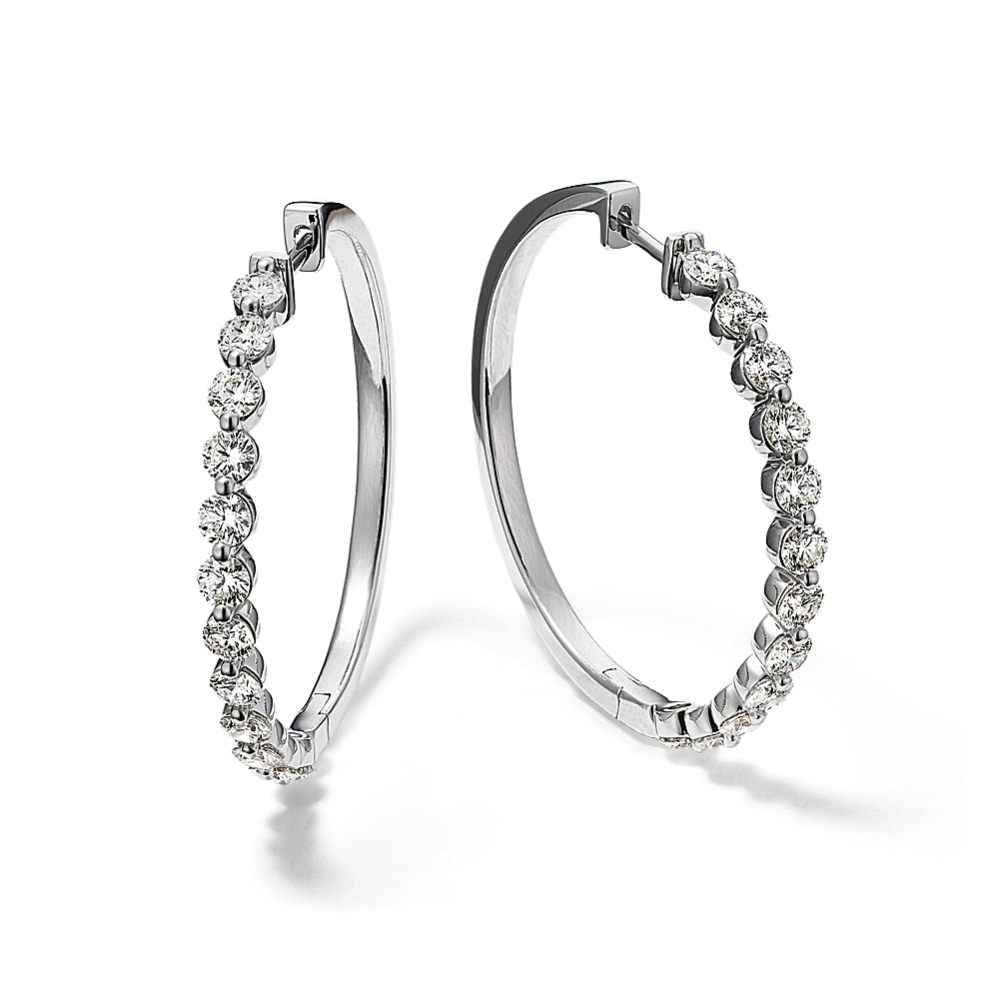 Terra 1.75 tcw Diamond Hoops