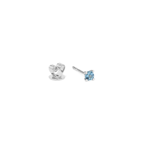 3mm Aquamarine Single Stud