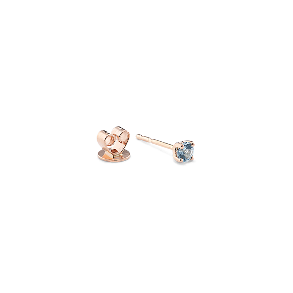 3mm Aquamarine Single Stud