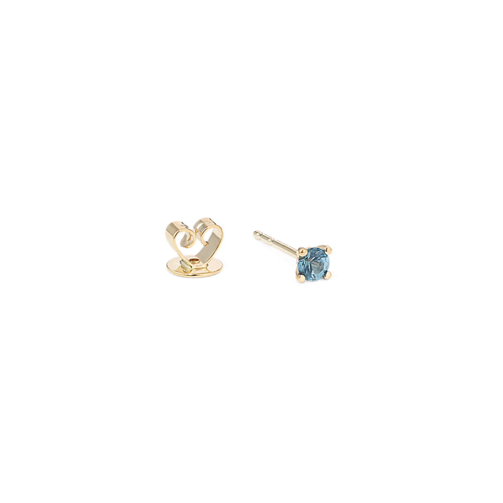 3mm Blue Topaz Single Stud