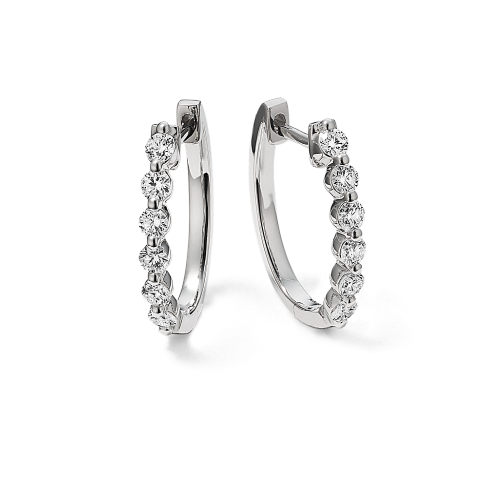 Terra 0.50 tcw Diamond Oval Hoops