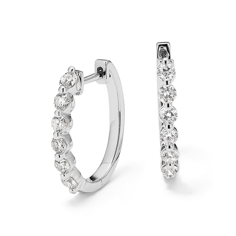 Terra 0.70 tcw Diamond Oval Hoops