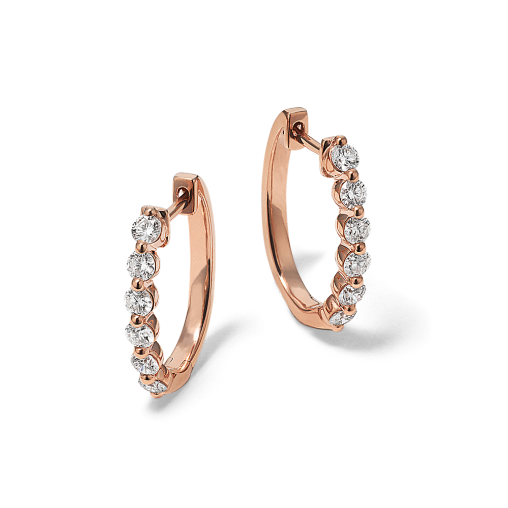 Terra 0.70 tcw Diamond Oval Hoops