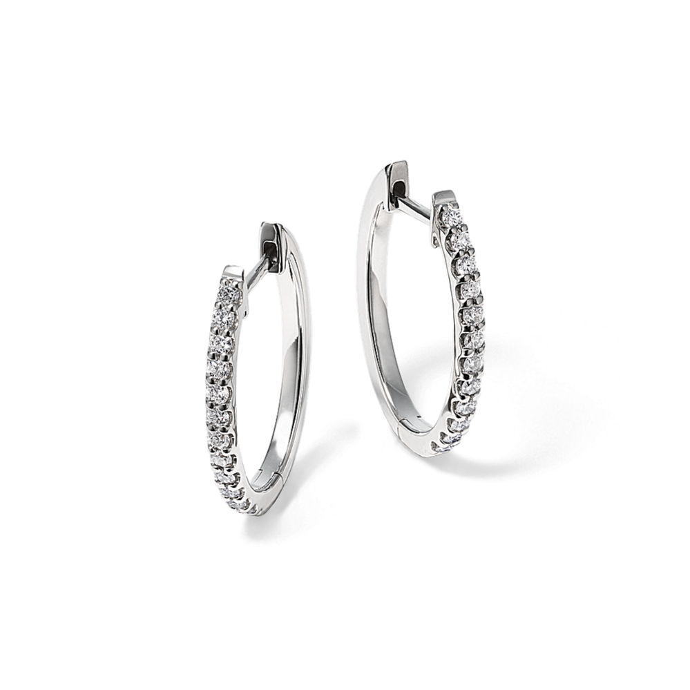 Elena 0.30 tcw Diamond Hoops
