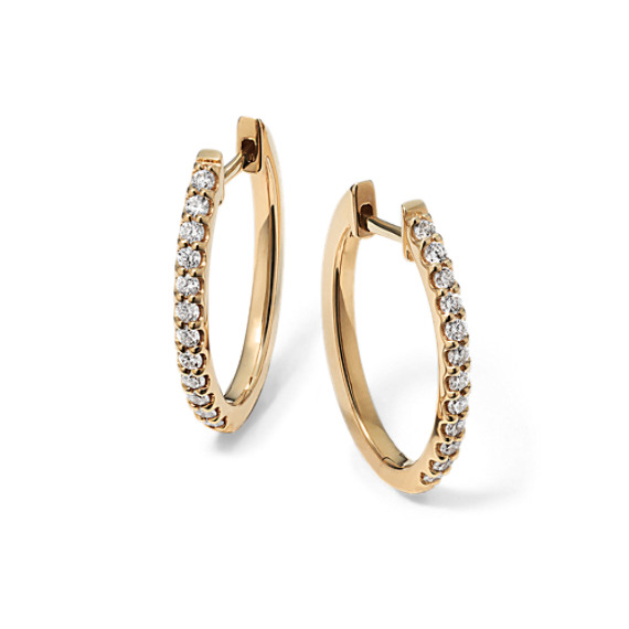 Elena 0.30 tcw Diamond Hoops