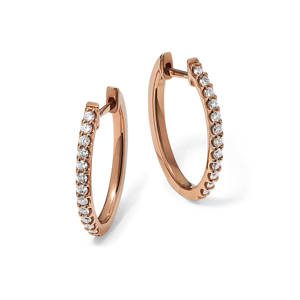 Elena 0.30 tcw Diamond Hoops