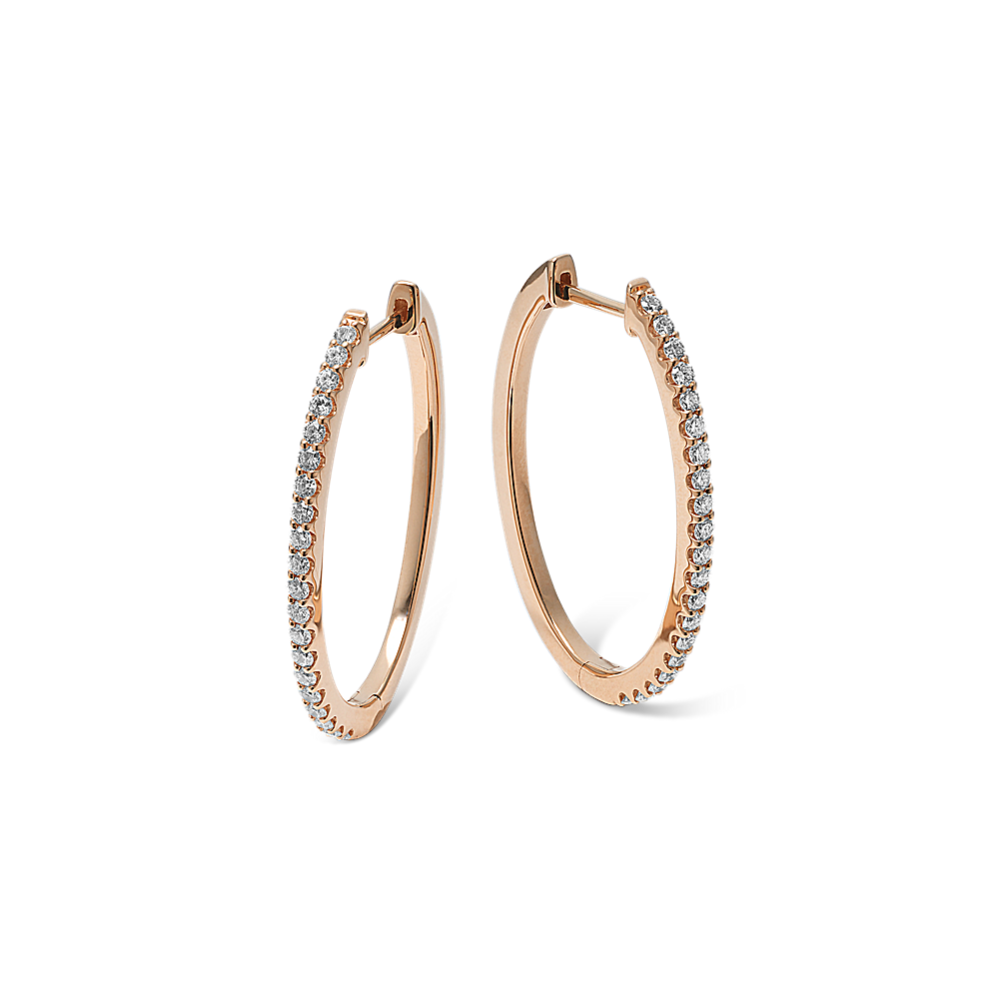Elena 0.60 tcw Diamond Hoops
