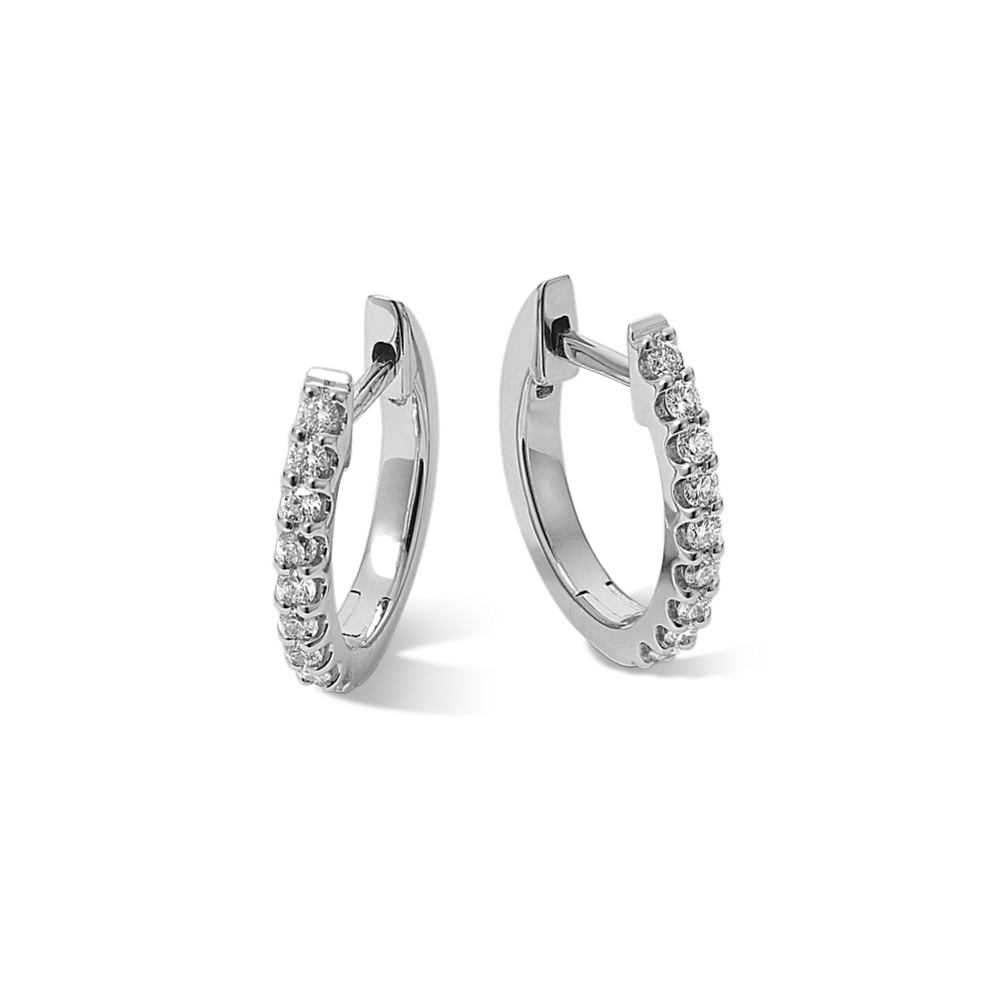 Elena 0.20 tcw Diamond Hoops