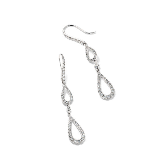 Double Drop Diamond Earrings