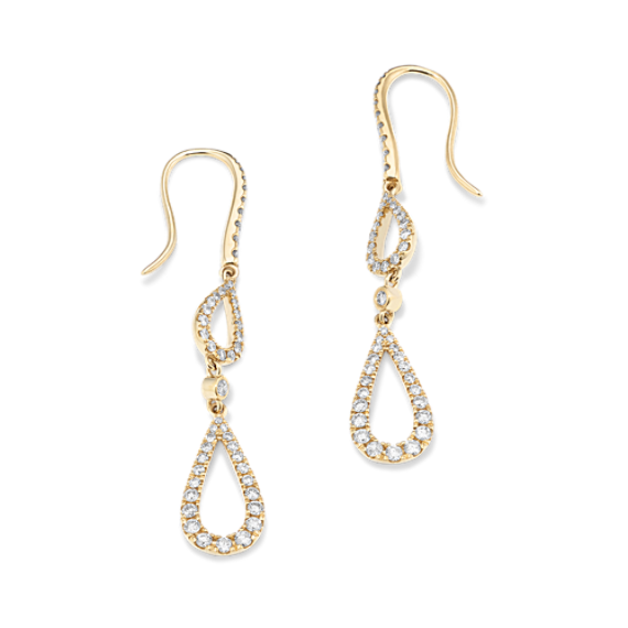 Double Drop Diamond Earrings